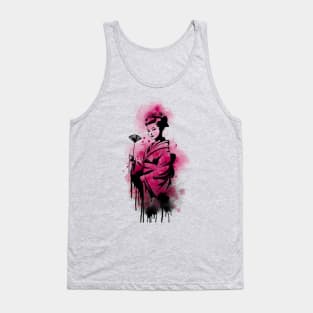 Japanese geisha girl graffiti Tank Top